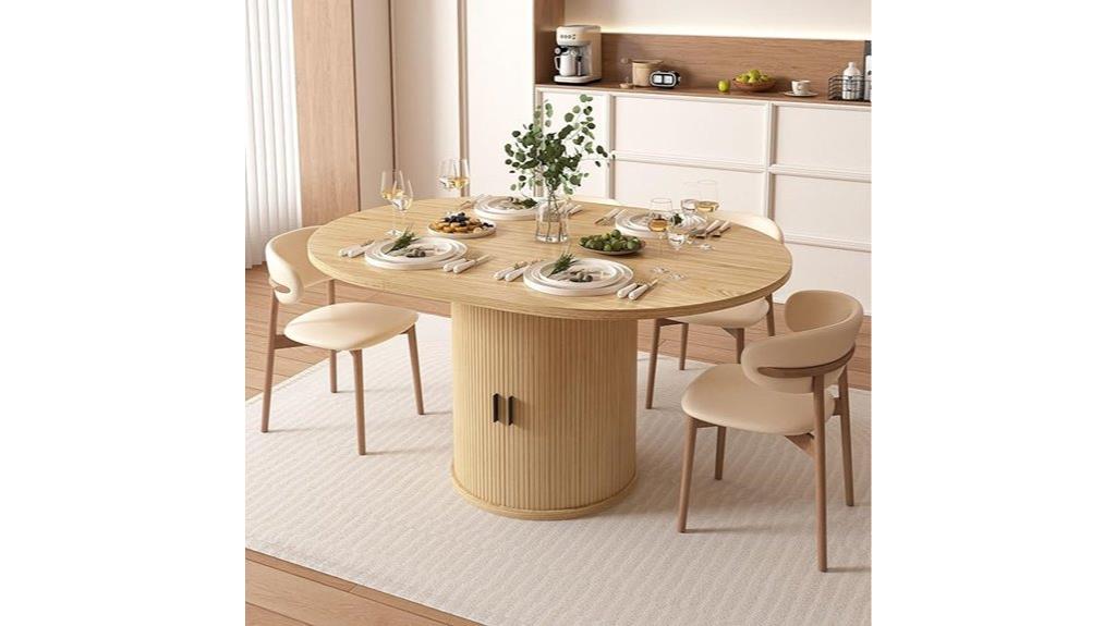 adjustable length dining table