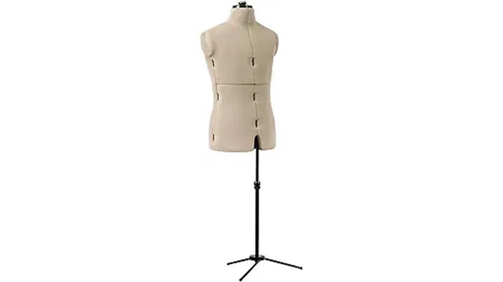 adjustable male dress form