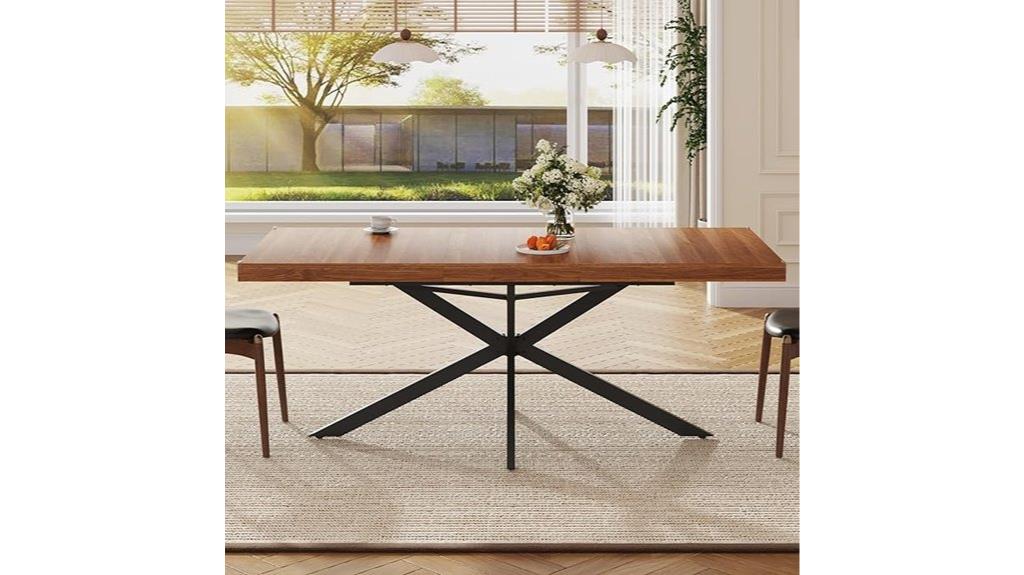 adjustable rectangular dining table