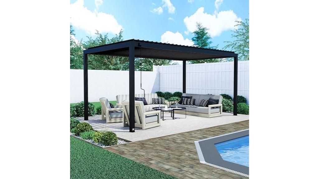 adjustable roof pergola kit