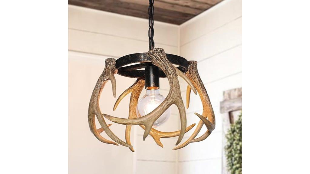adjustable rustic antler chandelier