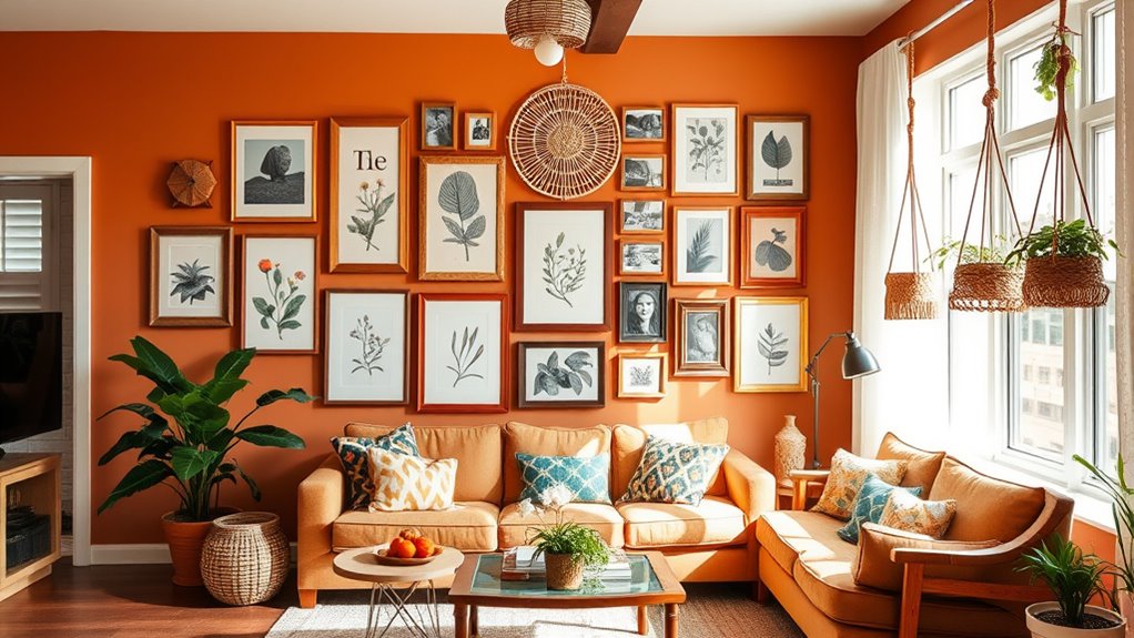 affordable eclectic gallery arrangement