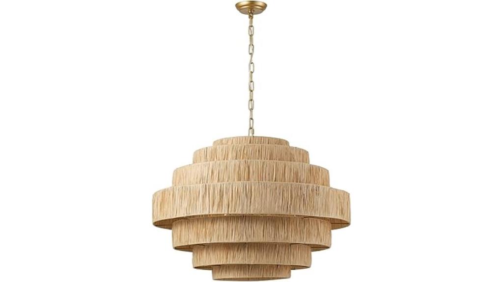 aiwen 30 7 large boho chandelier