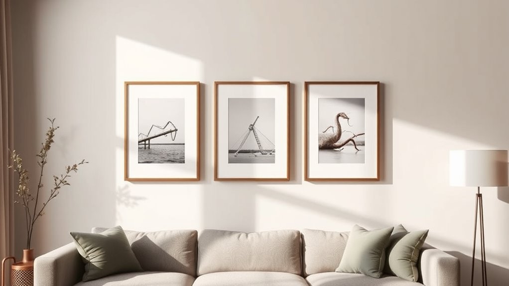 align artwork at eye level