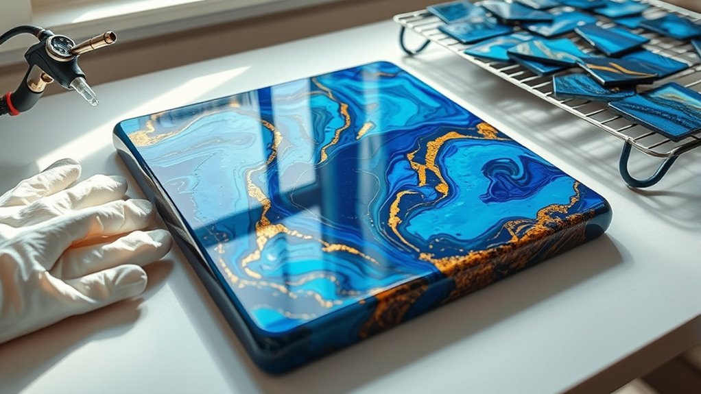 allow proper resin curing