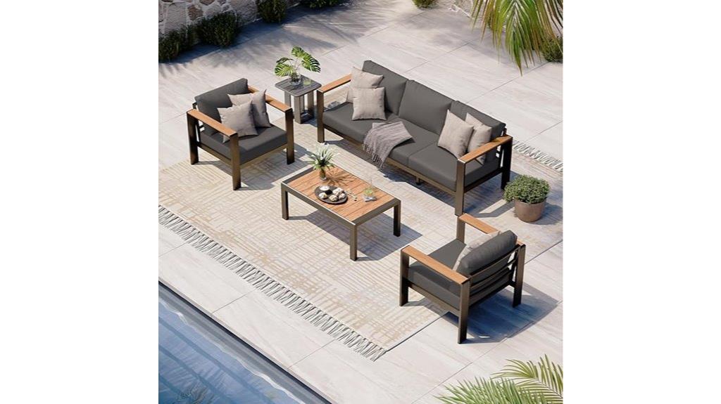 aluminum patio furniture set