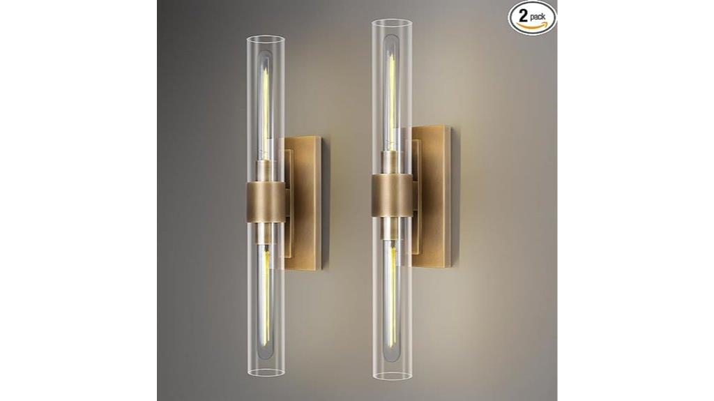 antique brass bathroom sconces