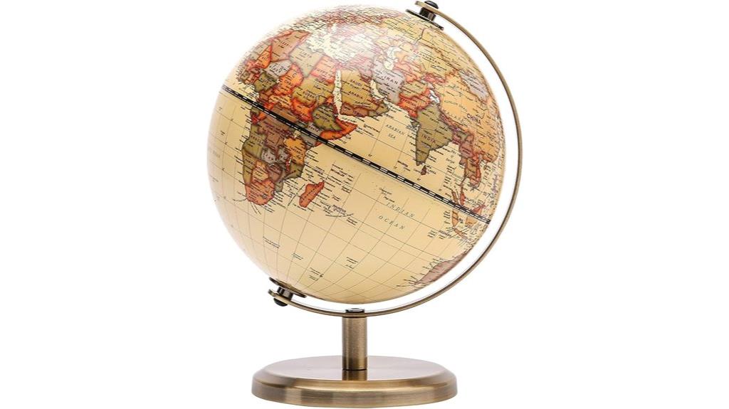 antique globe desktop decor