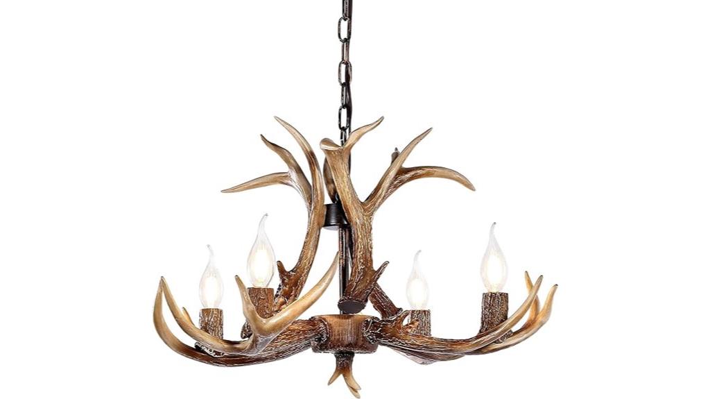 antler chandelier for entry