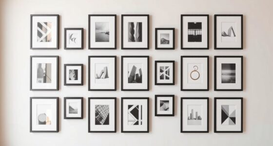 arrange art with grid patterns