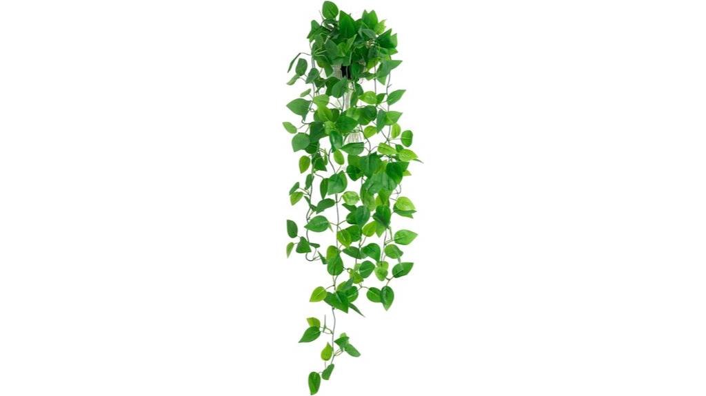 artificial hanging plant decor