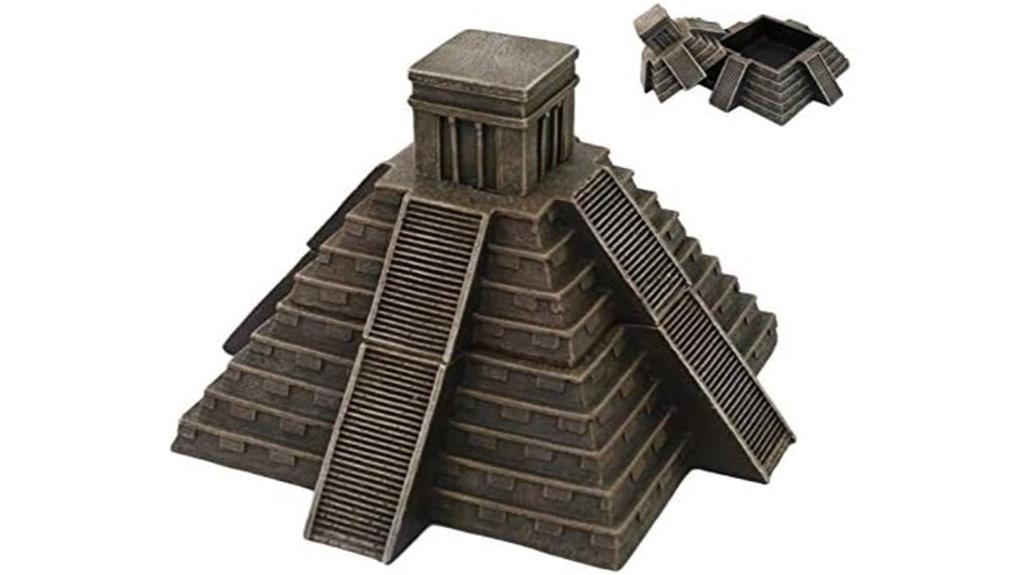 aztec pyramid trinket box
