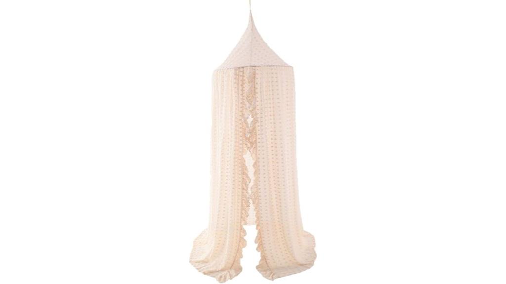 baby crib canopy with lace