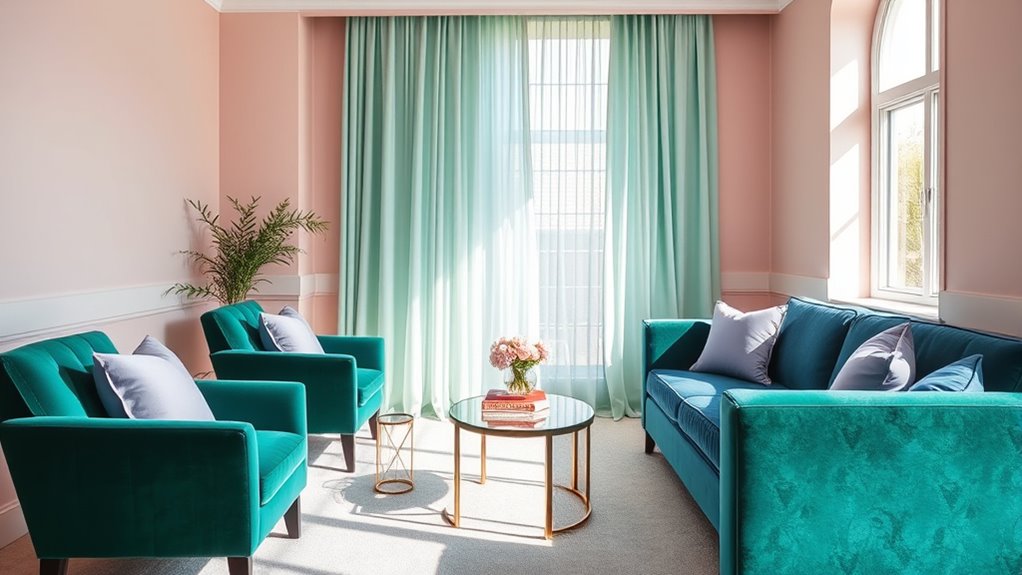 balance bold pastel accents