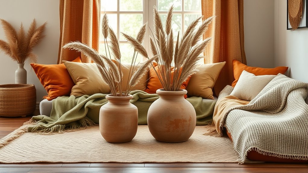 balance earth tone decor