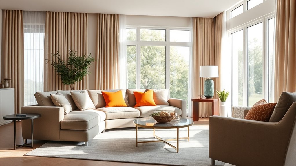 balance neutrals with bold accents