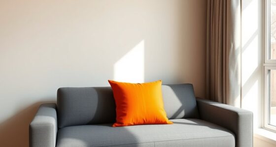 balance neutrals with bright accents