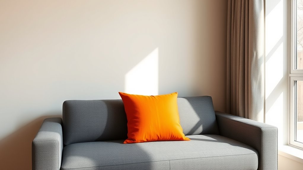 balance neutrals with bright accents