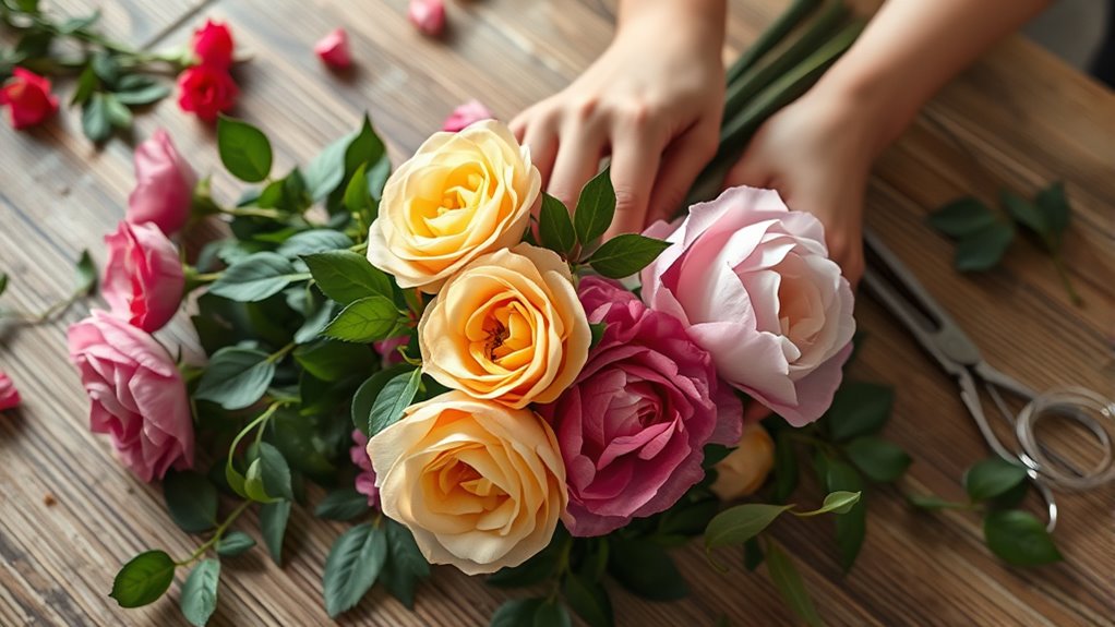 balanced floral arrangement design
