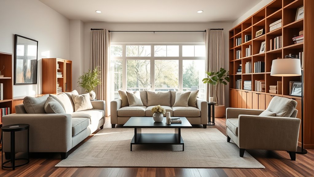 balanced furniture arrangements