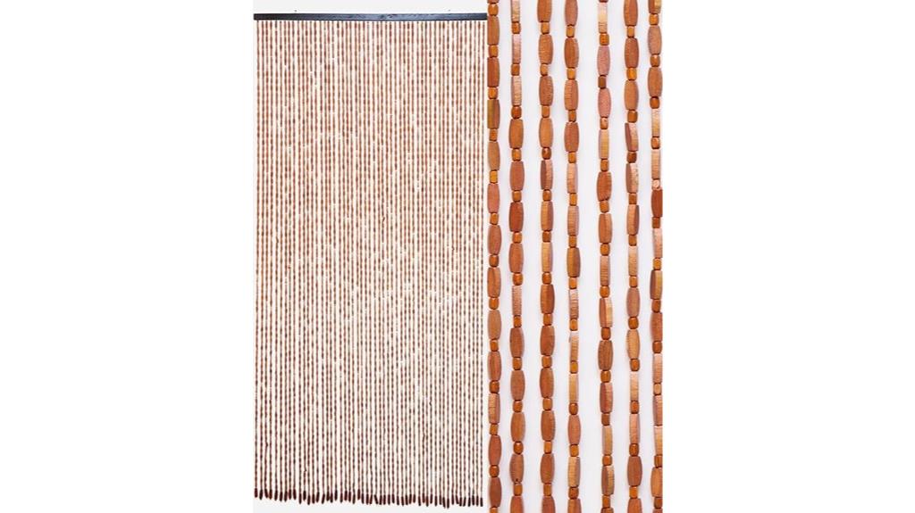 bamboo wooden beaded curtain