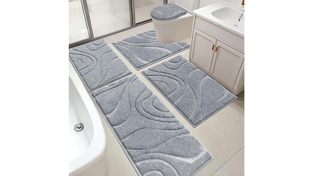 bathroom rug set