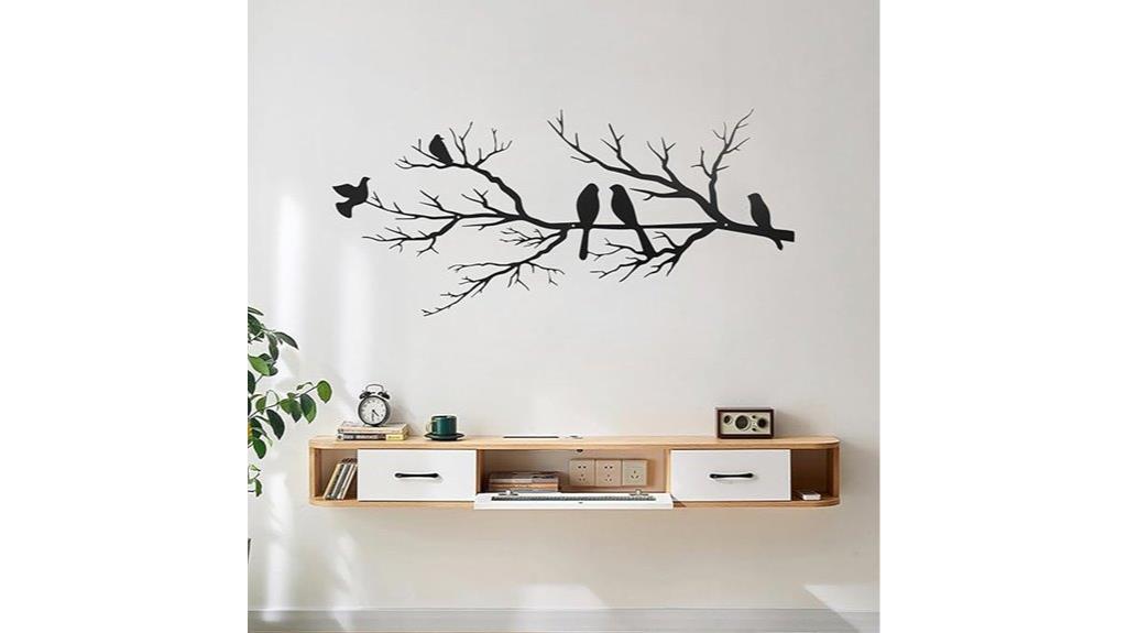 birds metal wall art