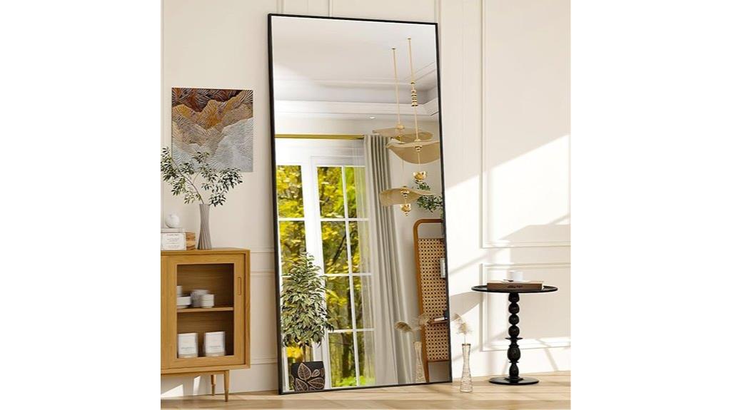 black gsland full length mirror