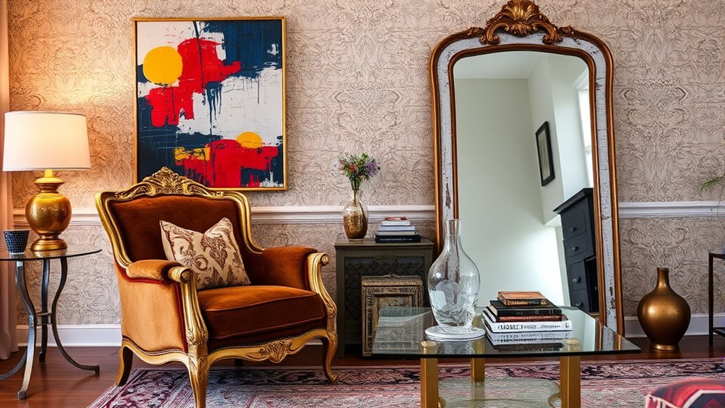 blend vintage with contemporary