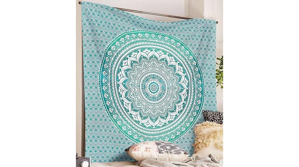 blessed mandala cotton tapestry