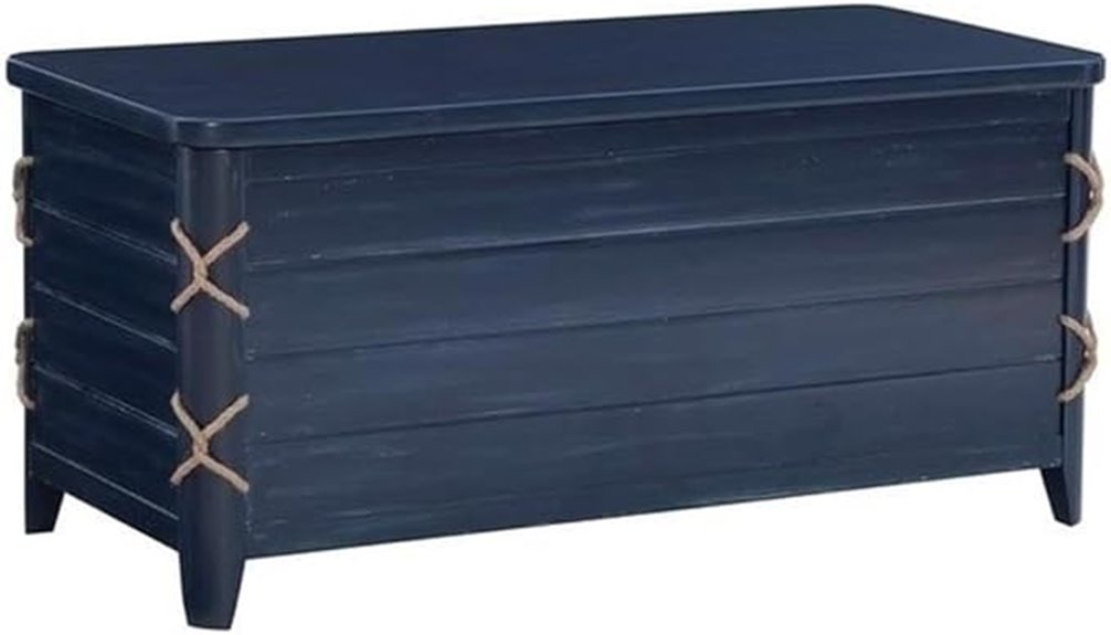 blue cedar rope chest