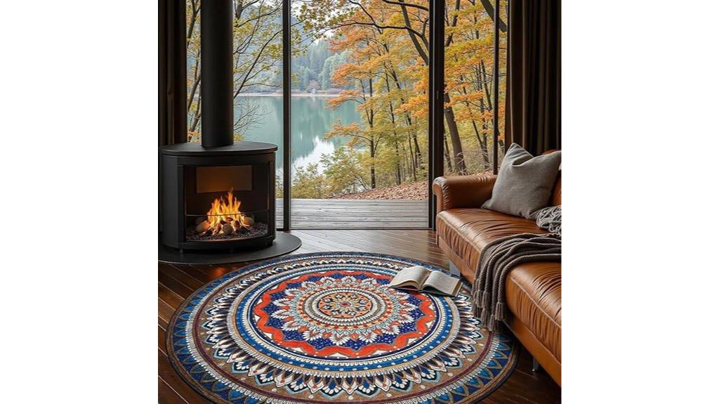 blue jinchan mandala rug