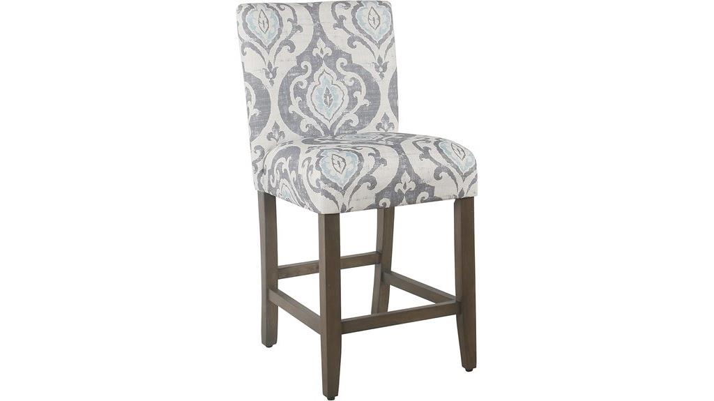 blue parsons counter stool