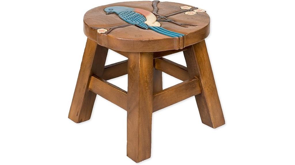 bluebird acacia hardwood stool
