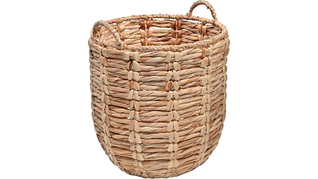 bohemian abaca wicker basket