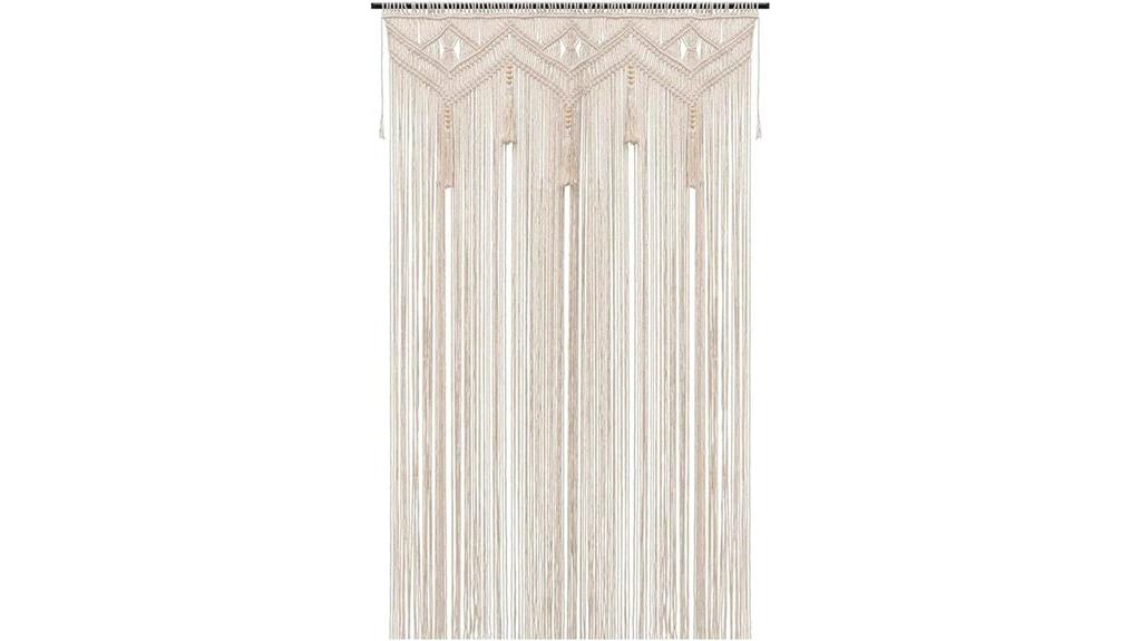 bohemian macrame door curtains