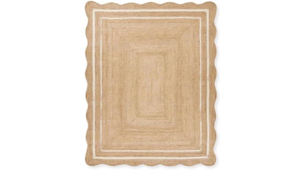 bohemian white jute rug