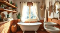 boho bathroom decor elements