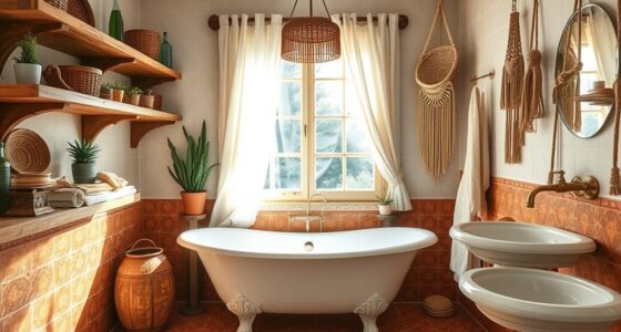 boho bathroom decor elements