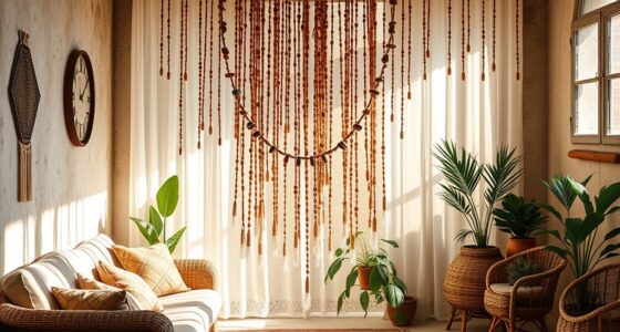 boho beaded curtain picks