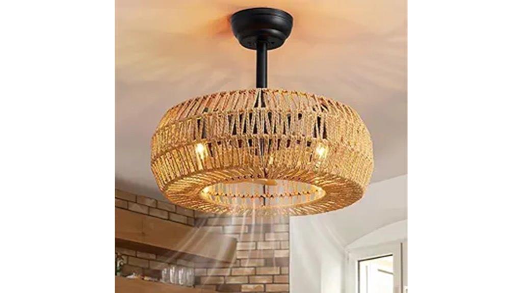 boho ceiling fan lights