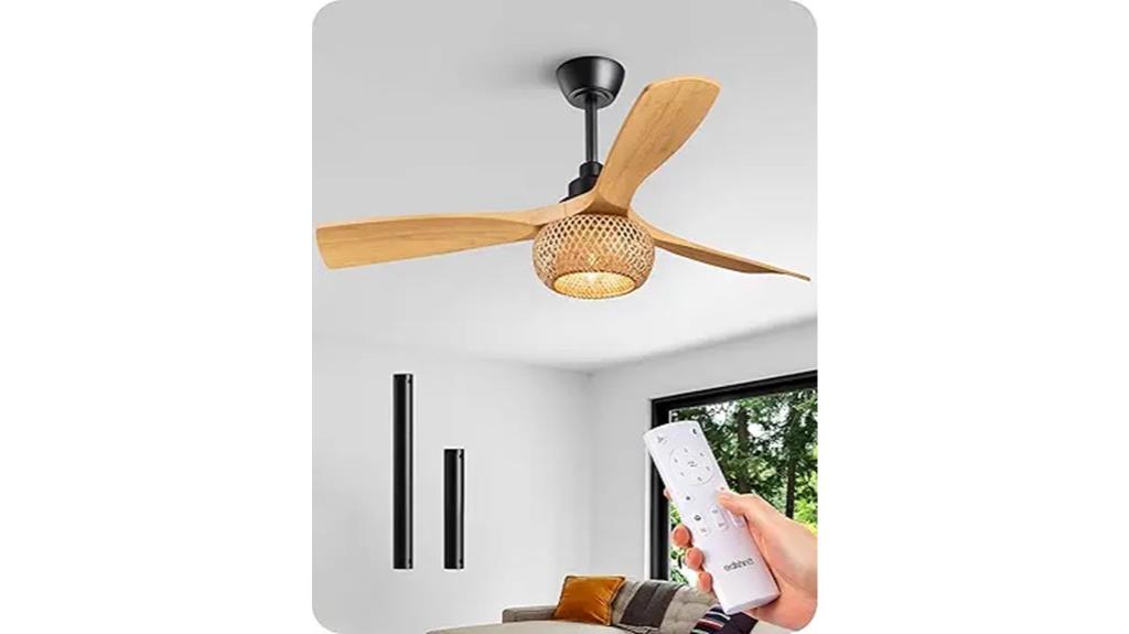 boho ceiling fan with lights