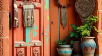 boho colorful textured decor
