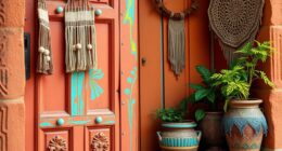 boho colorful textured decor