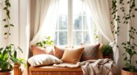 boho cozy window nook