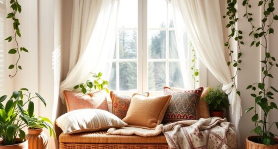boho cozy window nook
