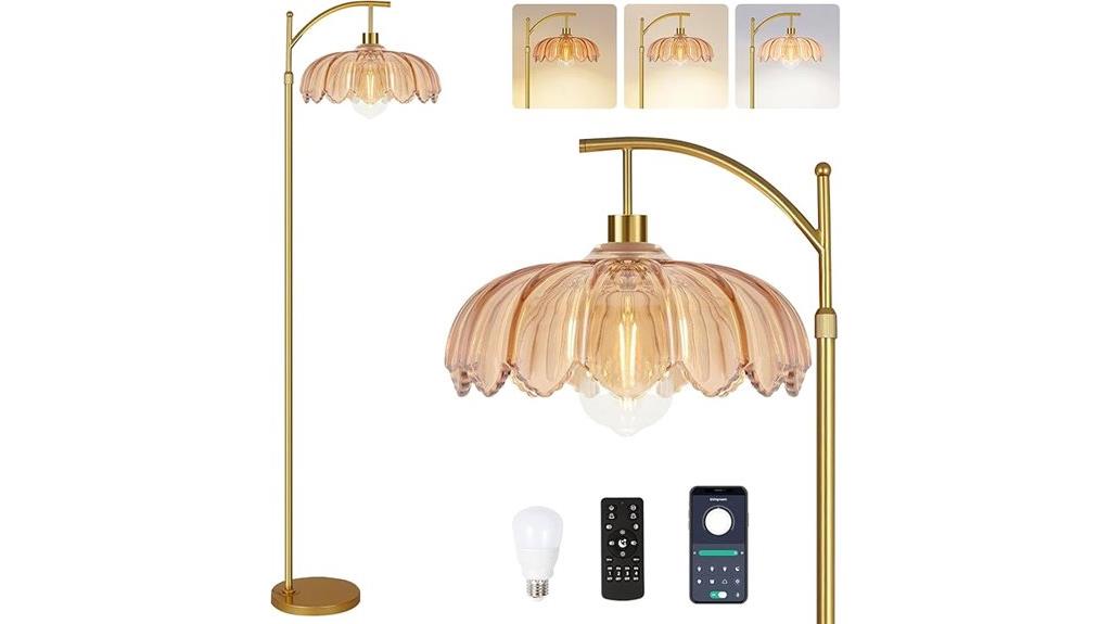 boho dimmable floor lamp