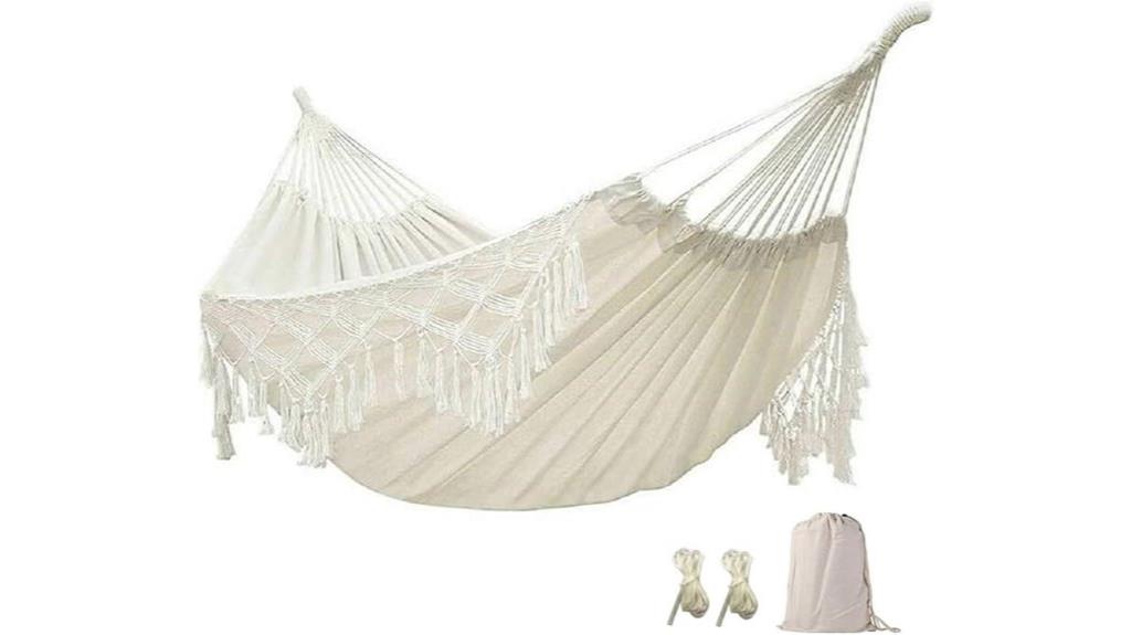 boho double swing bed