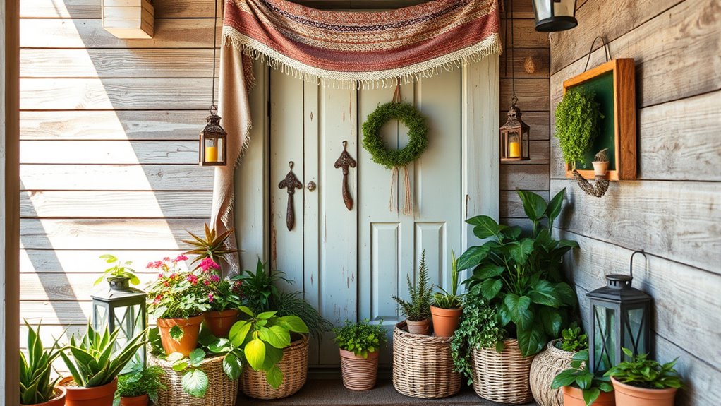 boho entryway nook charm