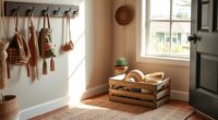 boho entryway organization ideas